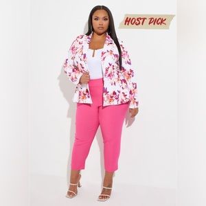 NWT Ashley Stewart power twill blazer